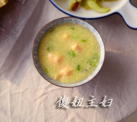 虾滑粥的做法