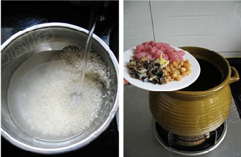 腊鸭肾瑶柱粥步骤7-8