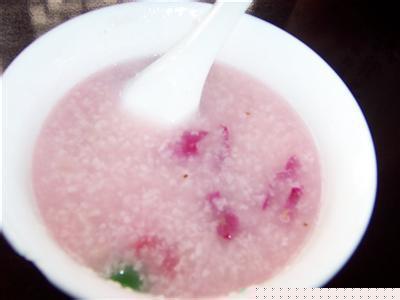 玫瑰樱桃粥