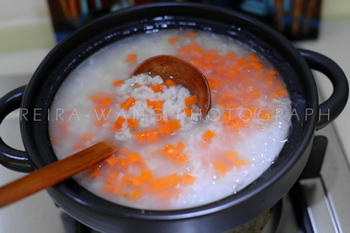 鸡肉培根蔬菜粥的做法步骤3