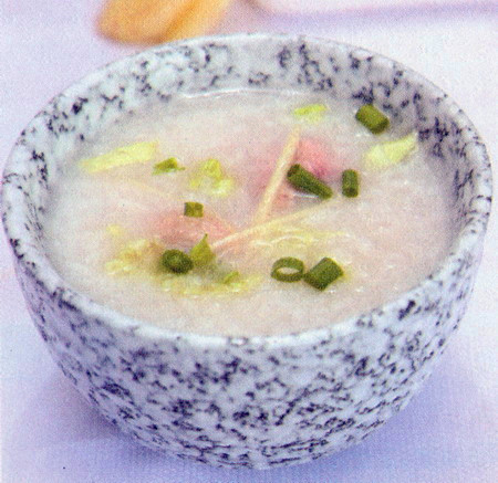 白菜鸭肉粥