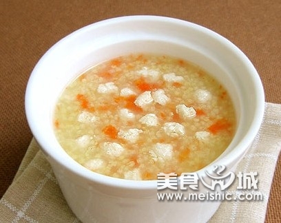 胡萝卜肉末大米粥