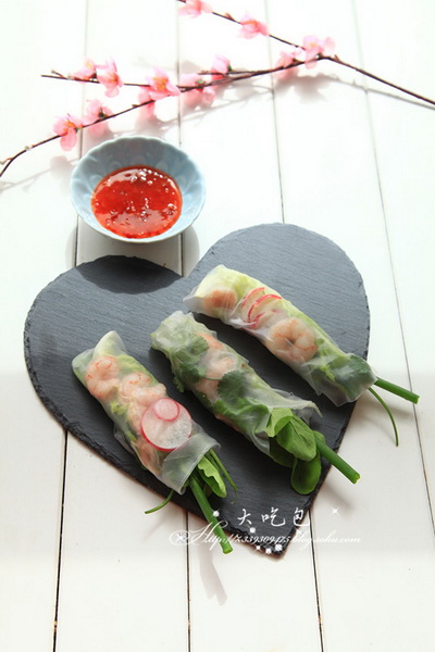 米皮蔬菜卷的制作教程