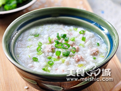 芹菜肉末粥