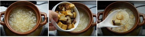 豆干香菇粥步骤5