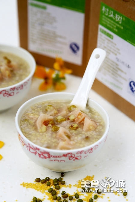 小米绿豆莲藕粥的做法