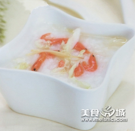 虾米圆白菜粥