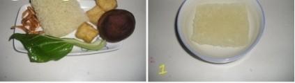 海鲜汁米粉豆泡丁菜羹的做法