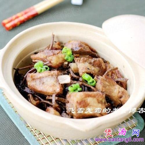 茶树菇排骨煲成品图