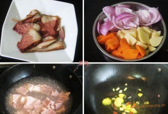 杂蔬腊肉排骨煲