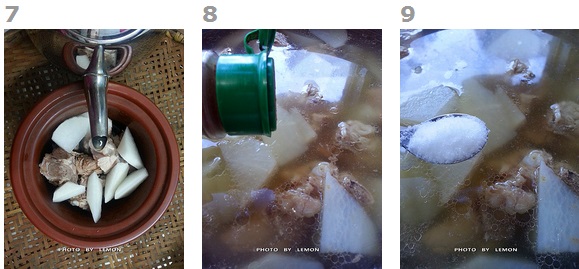 白萝卜炖排骨汤