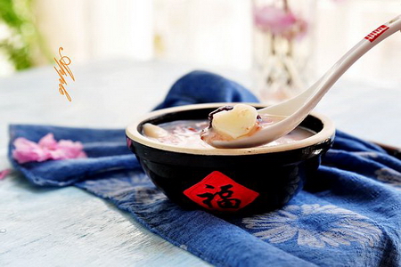 豆浆红糙米山药粥