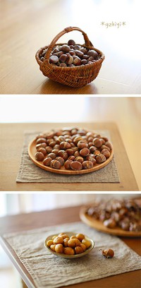 手剥烤栗子的3步做法---适合秋冬季节的小零食