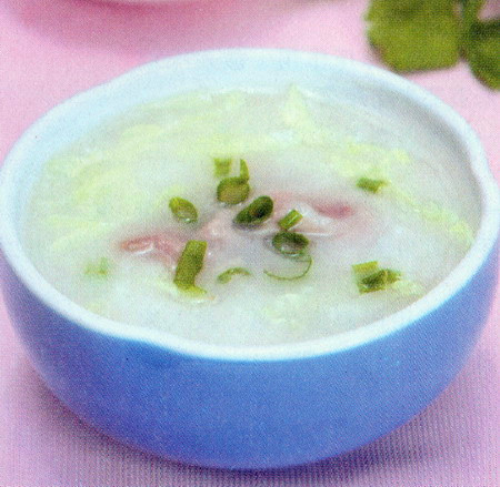 羊肉圆白菜粥