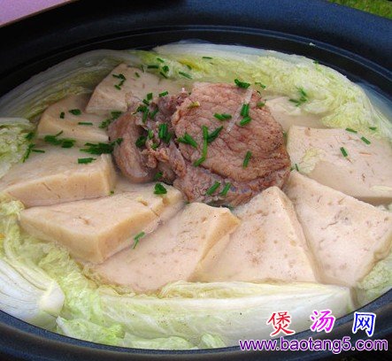 白菜豆腐排骨汤