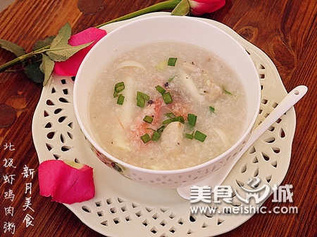 北极虾鸡肉粥