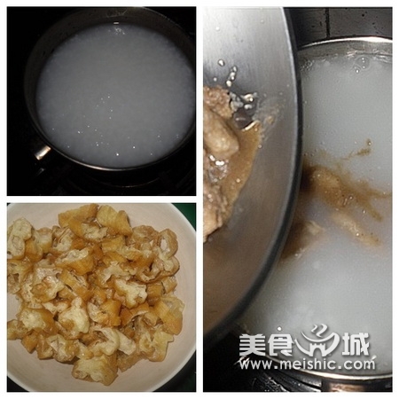 瘦肉油条粥步骤4-6