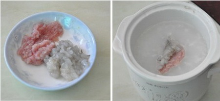 虾仁白菜粥步骤4-5