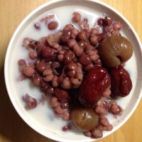 甜品食谱之红豆薏米椰奶