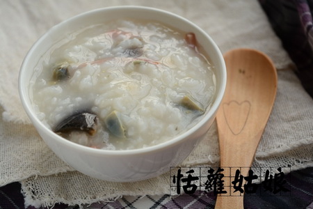 皮蛋火腿粥的做法