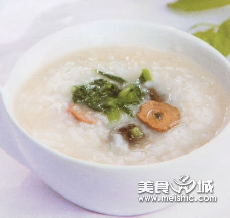 梅肉山楂油菜粥