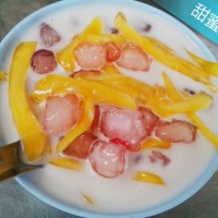 泰国甜品：菠萝蜜椰奶红宝石的制作方法