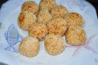 南瓜芝麻球怎么做？南瓜芝麻球的8步做法