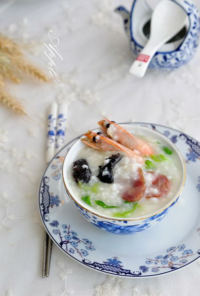 腊味海鲜粥