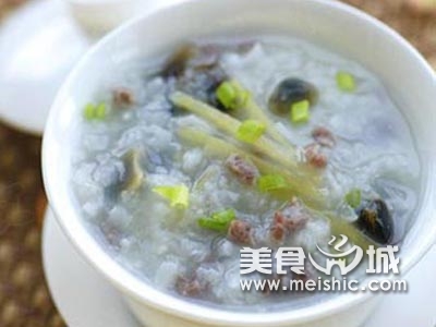 松花淡菜粥