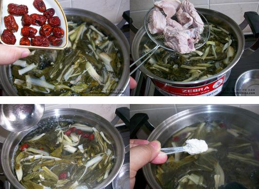 白菜干排骨汤