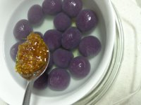 桂花紫薯元子怎么做