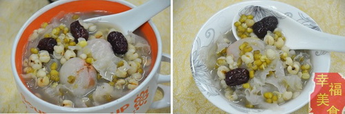 绿豆薏米银耳粥步骤5