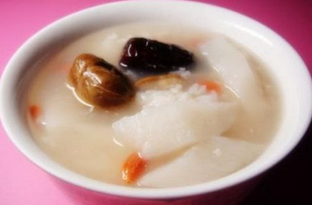 山药栗子粥