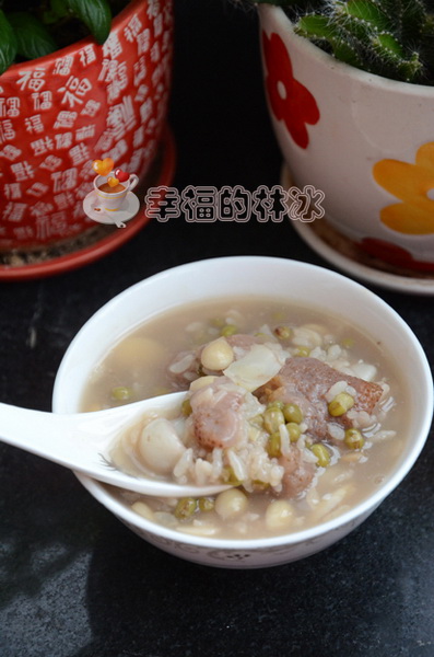 绿豆草莓粥