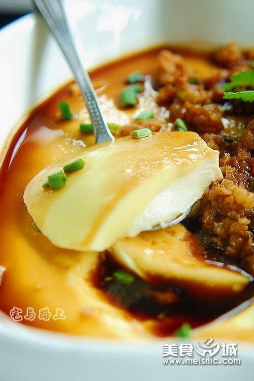 肉沫豆腐蛋羹