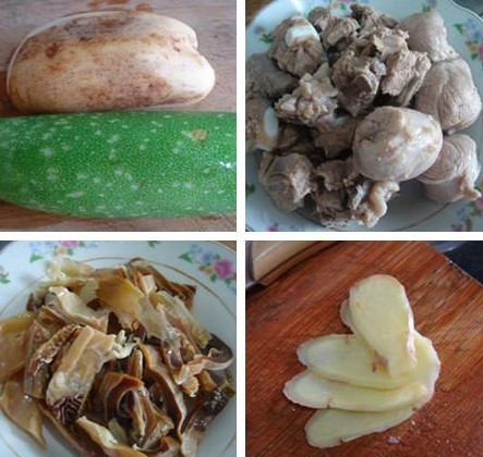 节瓜墨鱼煲排骨