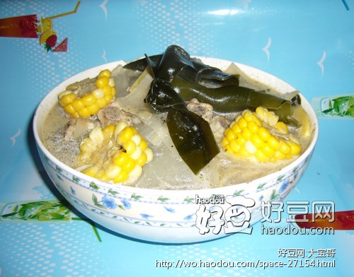 玉米海带排骨的做法