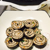 胡萝卜鸡肉海苔卷的6步做法
