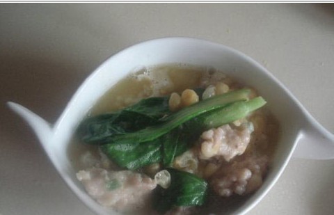肉丸豆汤饭的做法