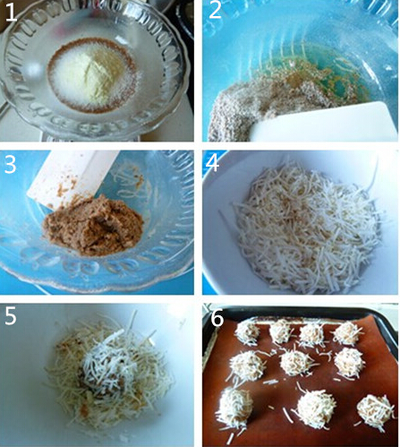 花生核桃椰丝球怎么做