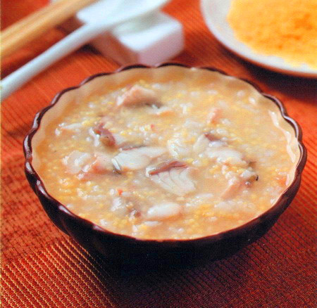 小米鱼肉粥