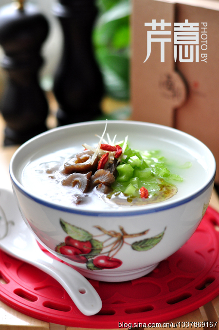 芹菜海参粥