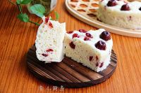 牛奶蔓越莓红枣发糕的10步制作方法