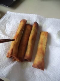 鲜香美味---荠菜豆腐春卷