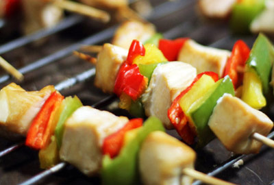 彩椒鸡肉串做法