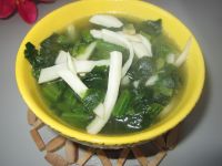 杏鲍菇菠菜汤的做法