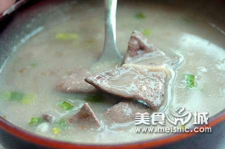 绿豆猪肝粥的做法