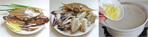 蟹肉粥步骤4-6