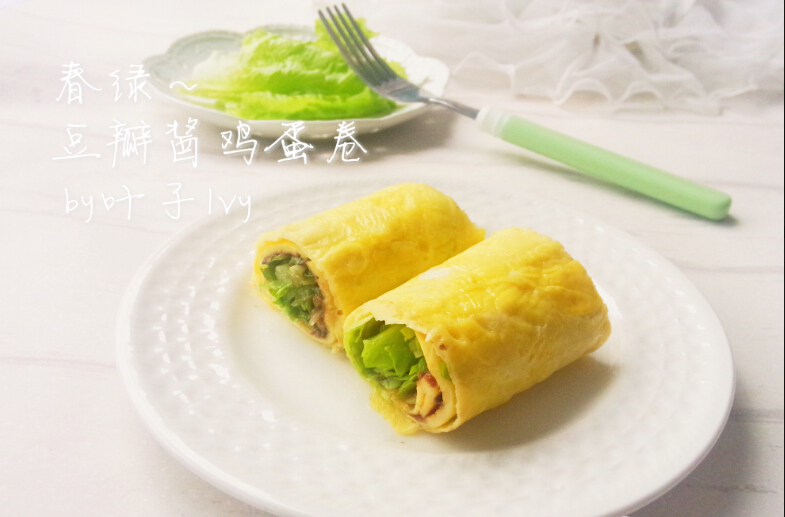 豆瓣酱鸡蛋卷做法
