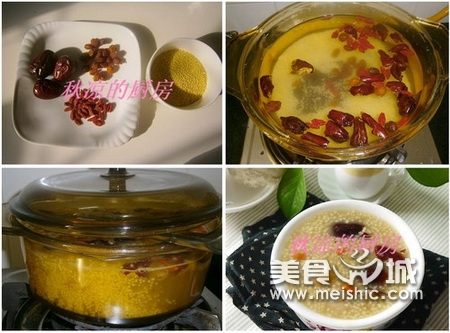 红枣桂圆小米粥
